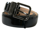 Dolce & Gabbana Black Calf Leather Metal Buckle Men Belt -   -  Dolce & Gabbana.